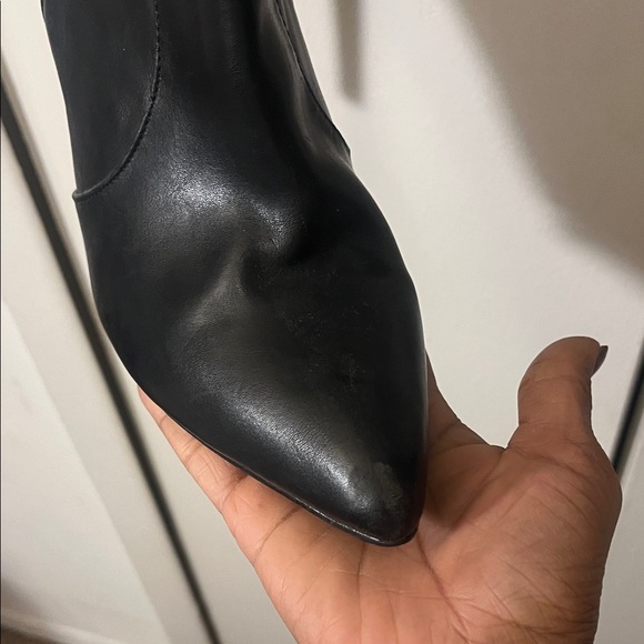 Michael Antonio Black Fringe Heeled Boots - Picture 8 of 10